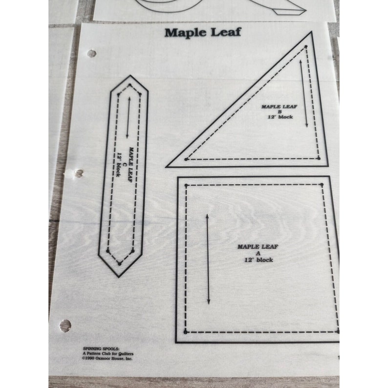 Georgia Bonesteel's Spinning Spools Template Storage Bag + 9 Quilt ...