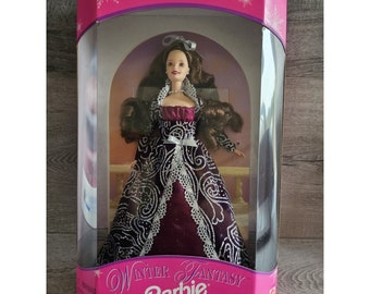 Vintage Winter Fantasy Special Edition Brunette Barbie Doll 1996 Mattel #17666