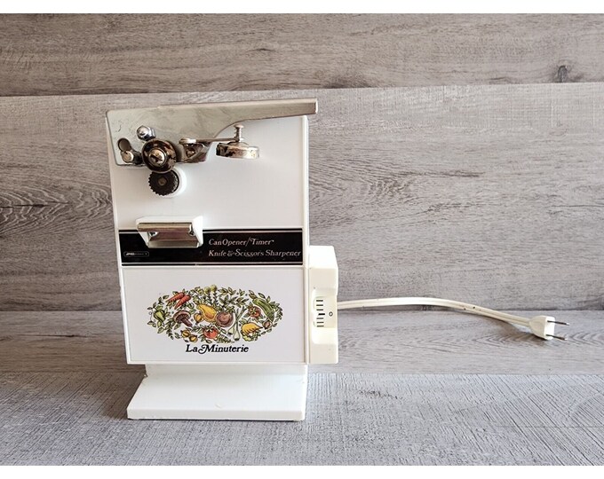 Vintage KMART Electric Can Opener Timer Knife Sharpener 061428