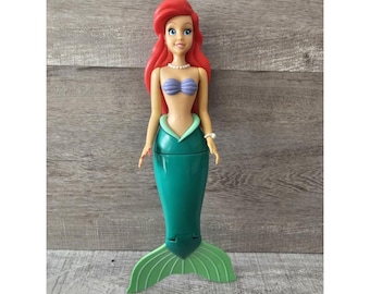 Vintage Raro 2004 Disney Princesa Ariel Nadando Sereia Big Time Toys