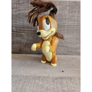 Vintage Disney Fifi 7” Vinyl Figure Minnie’s Puppy Dog RARE! Fifi Large Figure