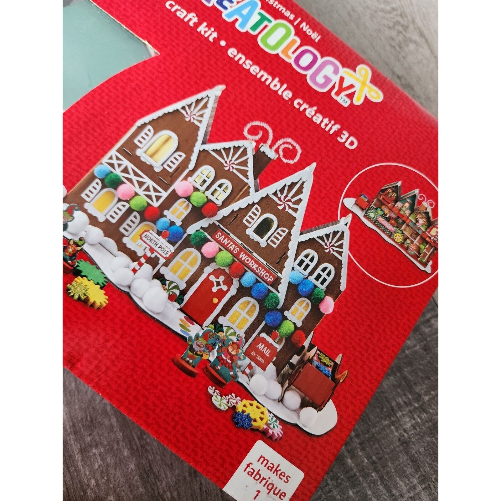Creatology 3D Christmas Fabric Craft Kit Gingerbread House Noel Holiday