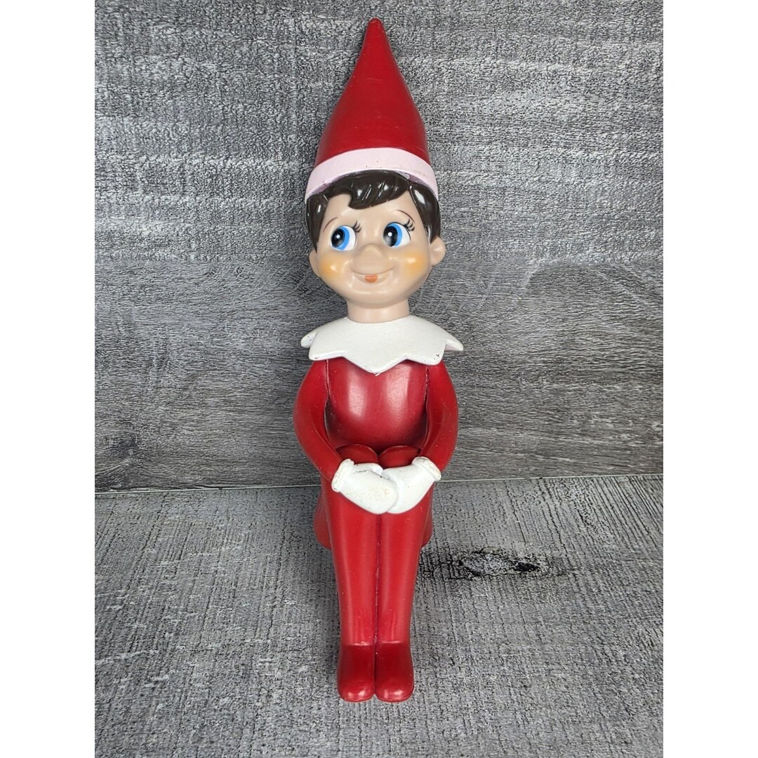 Elf on the Shelf Rubber 8" Sitting Position Red Christmas Decor B281 - Etsy