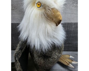 HANSA ハクトウワシ 70 BALD EAGLE　ぬいぐるみ Hansa Bald Eagle Plush Toy Doll 45cm 17.7in Brown White Bird