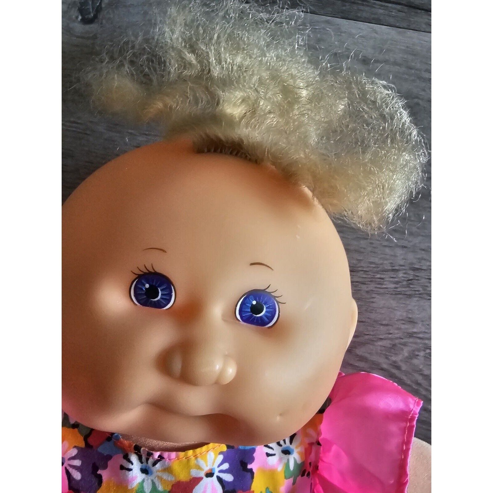 Vintage 1995 Cabbage Patch Kid Ojos Púrpuras Cabello de Seda 12\, image size:1600x1600