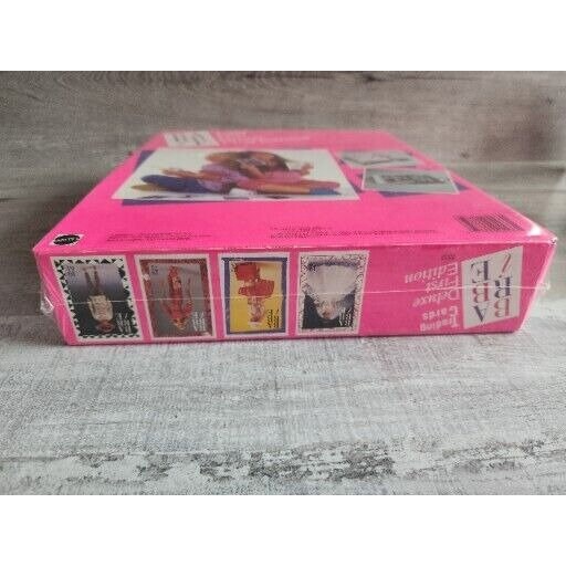 barbie trading cards deluxe first edition Barbie Trading Cards Deluxe Set First Edition Sealed With Binder 1990 Exclusive
