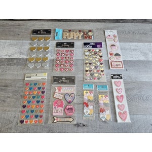 Lote de pegatinas - Día de San Valentín Love Vday Scrapbooking Pegatinas 3D Jolee's #11