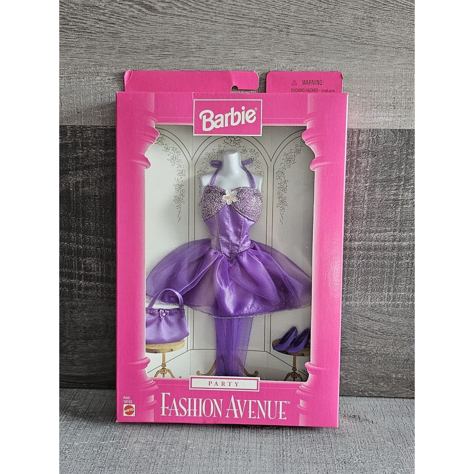 Barbie Fashion Avenue Party Purple Dress #18155 Mattel 1997 Doll 
