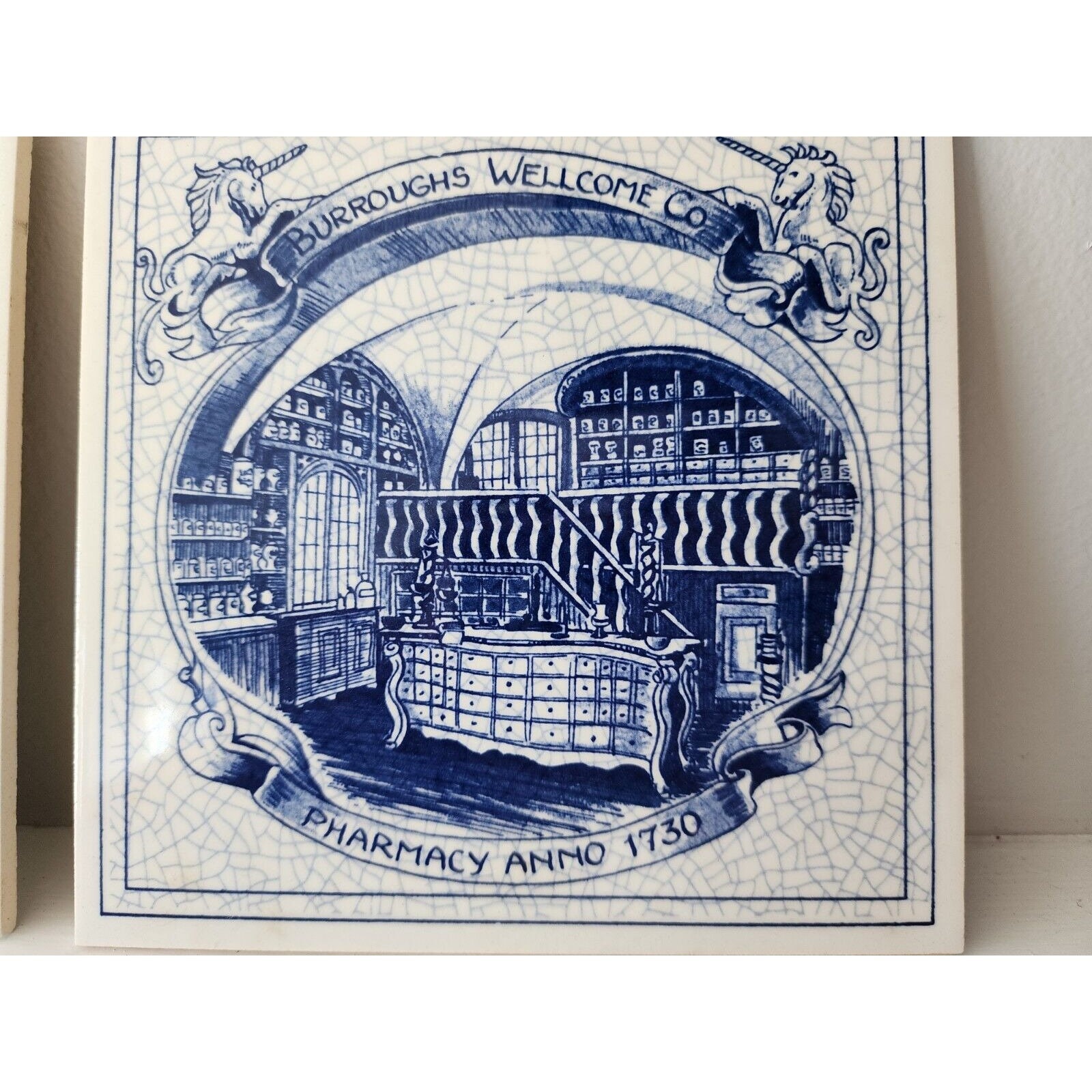 Curated visual reference: Glass Apothecary Tile Design Reference: Royal Delft 17Th Century Apotheek Apothecary Tiles No Box Euc