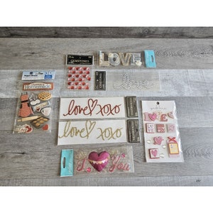 Lote de pegatinas - Día de San Valentín Love Vday Scrapbooking Pegatinas 3D Jolee's #13