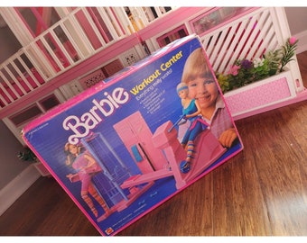 vintage Barbie Workout Center Playset Gym 1984