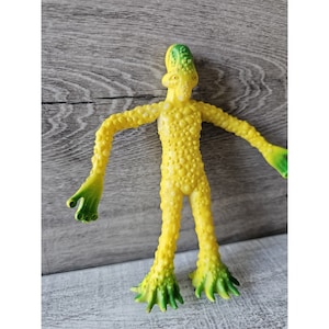 Vintage UFO Files Bendable Alien Action Figure Toy 1996 M.T Glow In The Dark