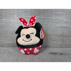 TY Puffies Beanie Smiling Minnie Mouse Beanie Ball Stuffed Plush b45 image 1