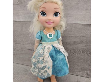Muñeca Elsa de 13" de Disney Frozen, canta, habla, vestido, luces y articulable, proyecto OOAK
