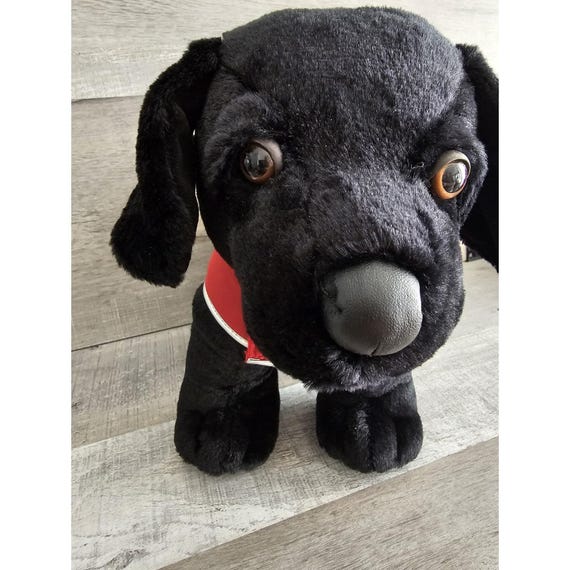 Eddie Bauer Black Lab Puppy With Down Doggy Coat/vest 15