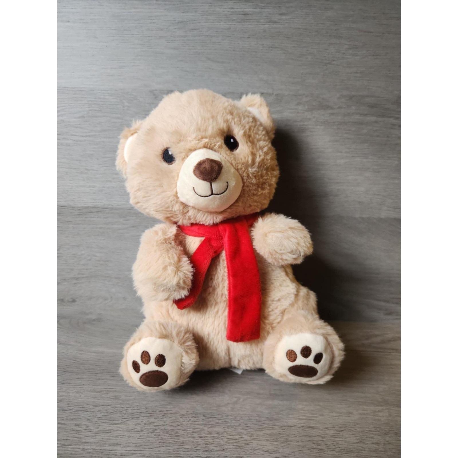 Stuffems Record Your Own Voice 8 Inch Brown Patches Teddy Bear - Customizable Plush Toy