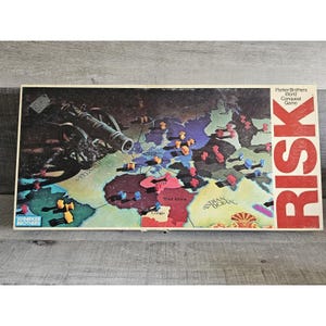 Vintage 1980 Risk Board Game Parker Brothers World Conquest No. 44 COMPLETE