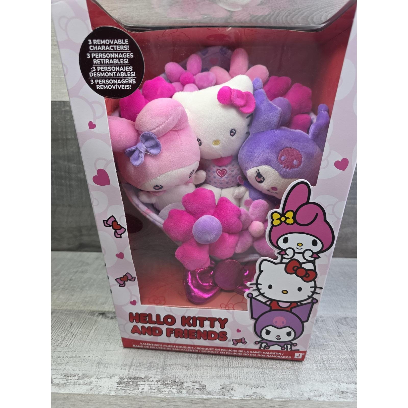 ♡lovely♡ Hello Kitty and Friends Valentines Plush Bouquet 3 Removable