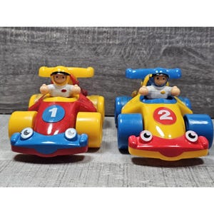 Turbo Twins Racing Car With Figure Wow Toys Lot Of 2