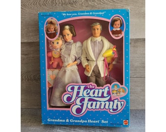 The Heart Family Grandma & Grandpa Heart Set 1986 #3132 NRFB New HTF Rare!