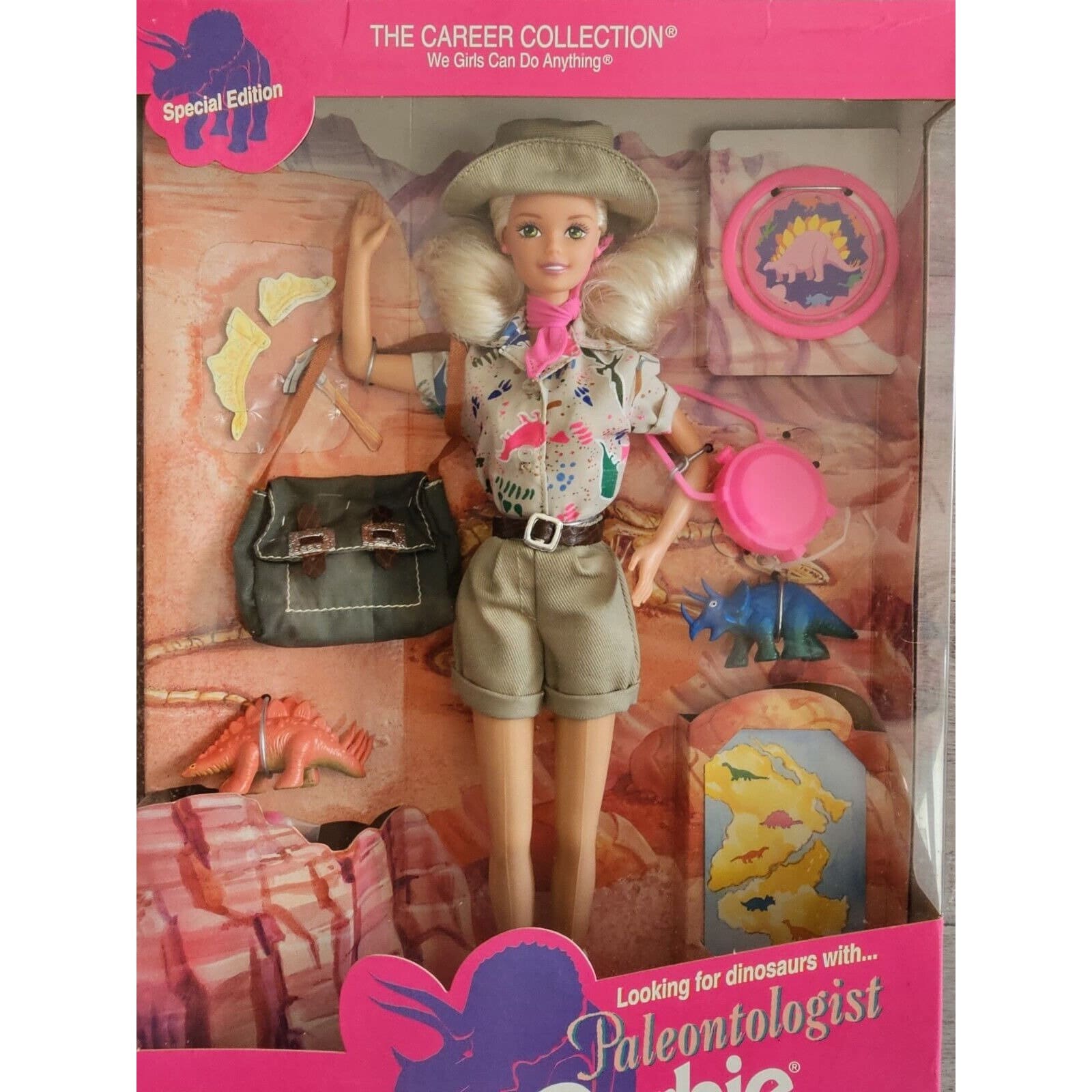 Vintage Paleontologist Barbie Doll the Career Collection 1996 Etsy
