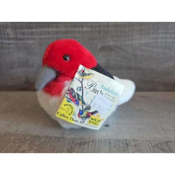 K&M International 赤頭鳥ぬいぐるみ ヴィンテージ 2001年 キツツキ