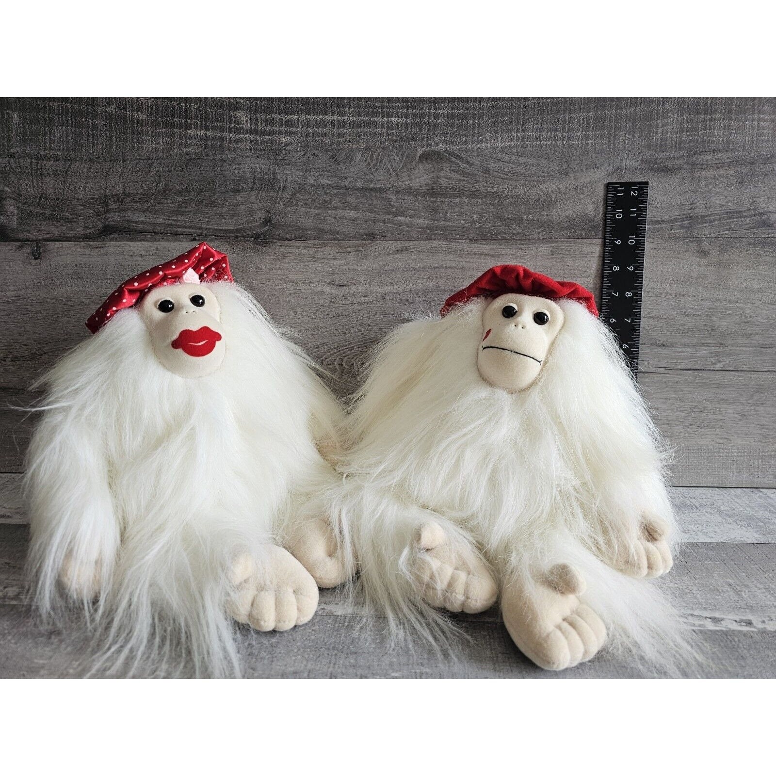 Vtg Plush Creations 1988 White Orangutan Monkey Lovers Ollie