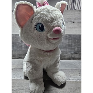 Disney Store Aristocats Marie White Kitten Large 18&quot; Plush Stuffed Animal