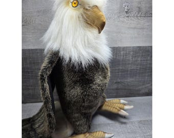 Hansa Bald Eagle Plush Toy Doll 45cm 17.7in Brown White Bird