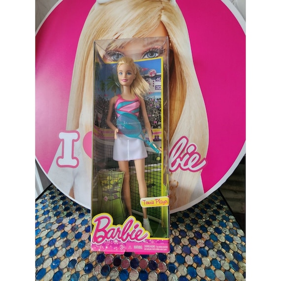 New 2014 Barbie Tennis Player With Racquet NRFB CFR04 Etsy