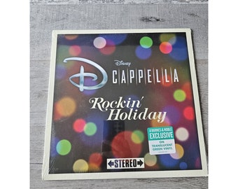 Disney DCappella - Rockin' Holiday [Translucent Green Vinyl] CHRISTMAS Lp Sealed