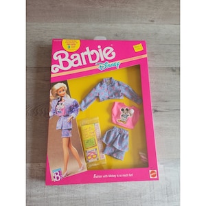 New 1989 Barbie Disney Mickey Character Fashions Mattel #9199 NRFP