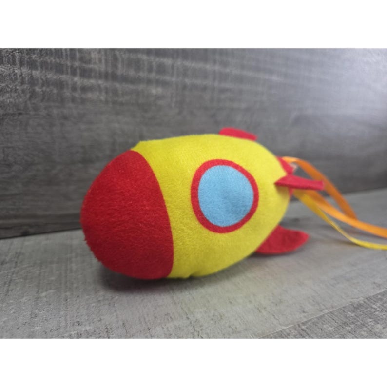 Toy Works Outer Space Rocket Ship Plush 6" Spaceship UFO Galaxy ...
