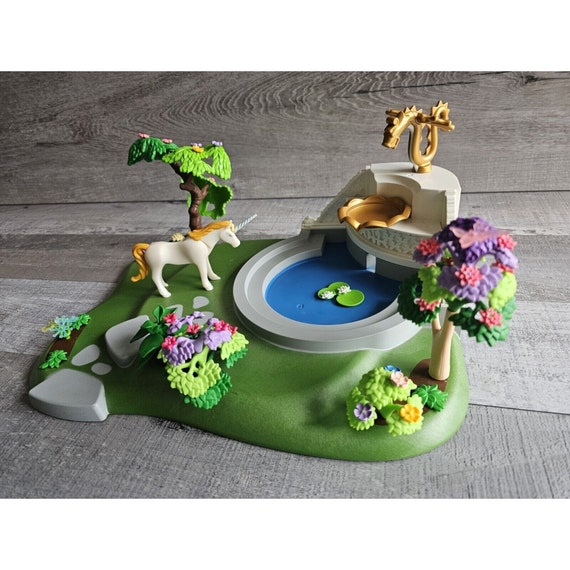 Playmobil Princess Castle Dream Garden Super Set WORKING FOUNTAIN