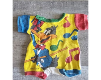 Camiseta vintage del Pato Lucas de los años 80, Looney Toons, 1987