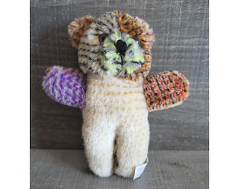 Peluche piccolo orsacchiotto di peluche 8" marrone calicò patchwork b200