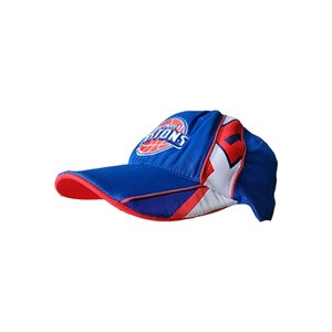 Detroit Pistons Hat Cap Fitted OSFA Blue Red Reebok NBA Basketball Adult Mens