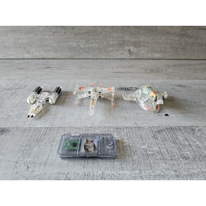 Vtg Star Wars Micro Machines Lewis Galoob Toys 1995 Translucent 3&quot; Vehicles