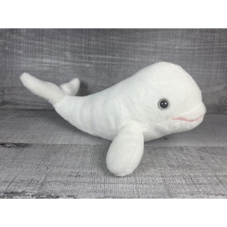 Wild Republic Beluga Whale Plush White Soft Stuffed Animal Toy 10