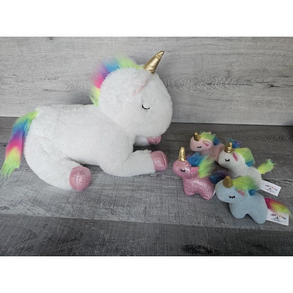 Snug a Babies Unicorn Plush W 4 Unicorn Babies Stuffed Animal Toy Zip Pocket Etsy