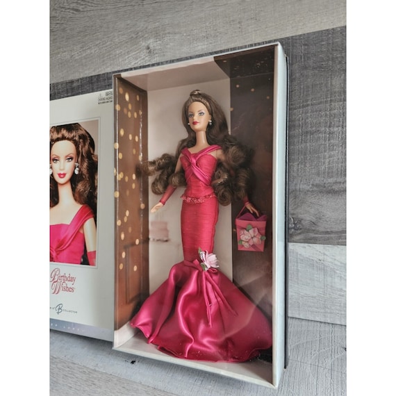 Mattel Birthday Wishes Barbie Collector in Box Brown Hair
