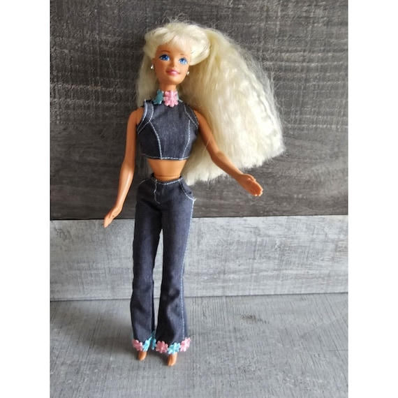 Barbie doll in jeans discount