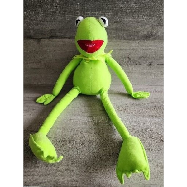 Vintage grande Kermit The Frog peluche Muppets Jim Henson's 29" peluche 1990s