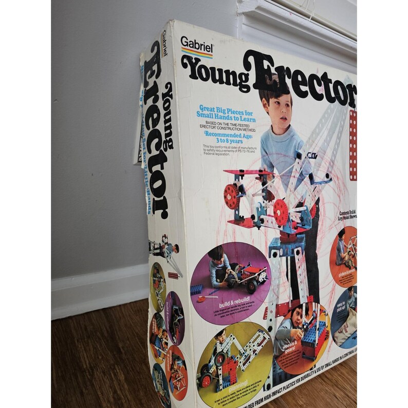 Gabriel Young Erector Set #33005 Vintage 1973 Instructions Building Toy ...