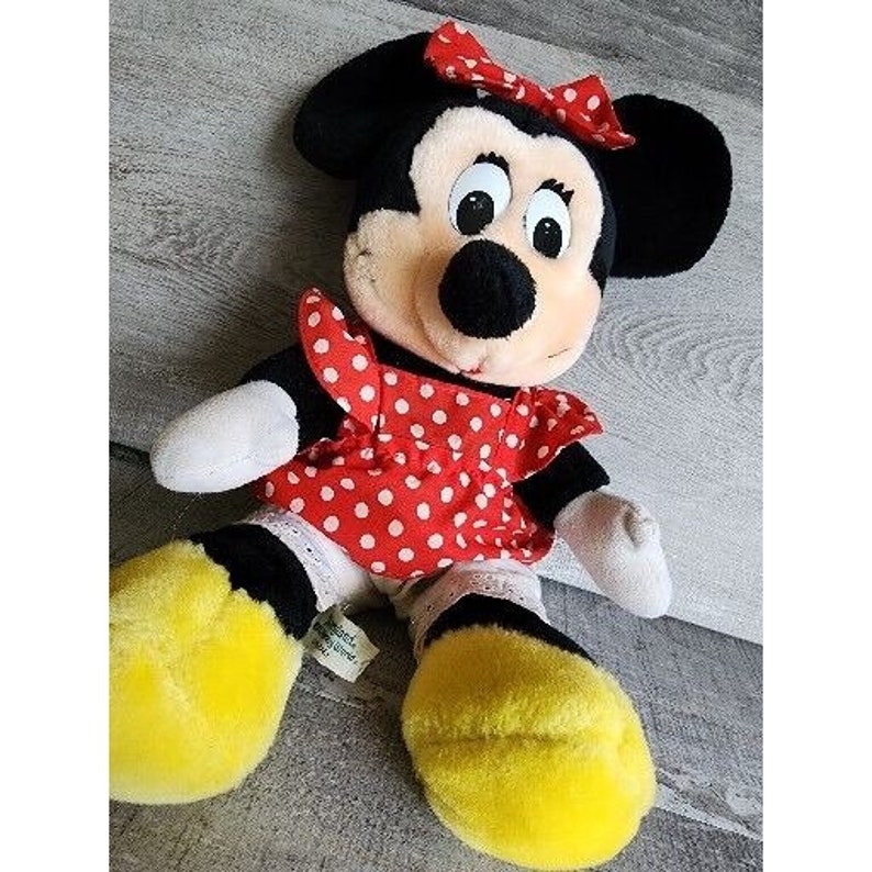Peluche vintage Minnie Mouse, parcs Disneyland Disney World, 30 cm (12 po.) image 2