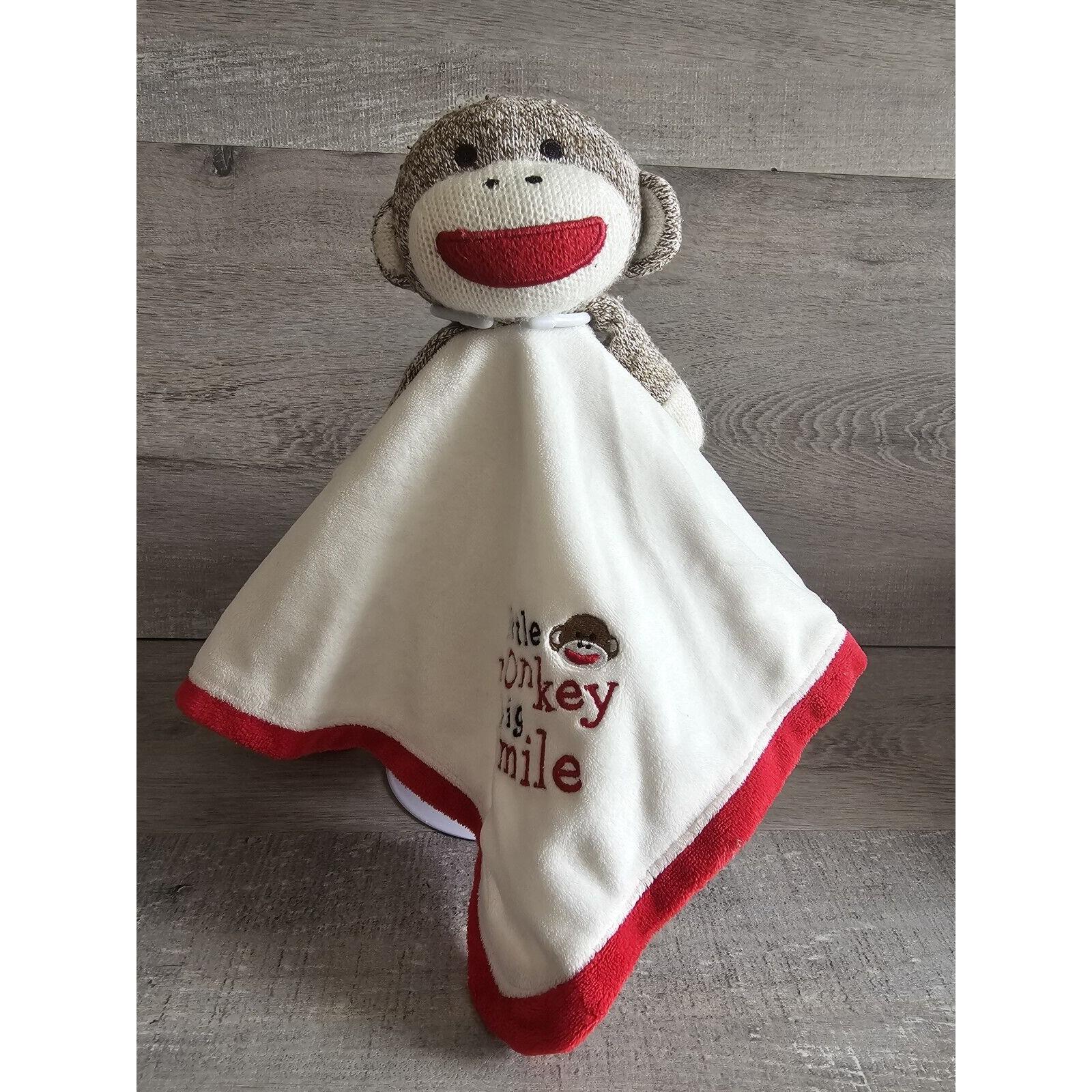 Baby Starters Sock Monkey Snuggle Buddy Dream Big Little One Satin