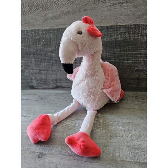 Kellytoy K. Luxe Baby Plush Pink Flamingo W Bow Stuffed Animal 16 Etsy