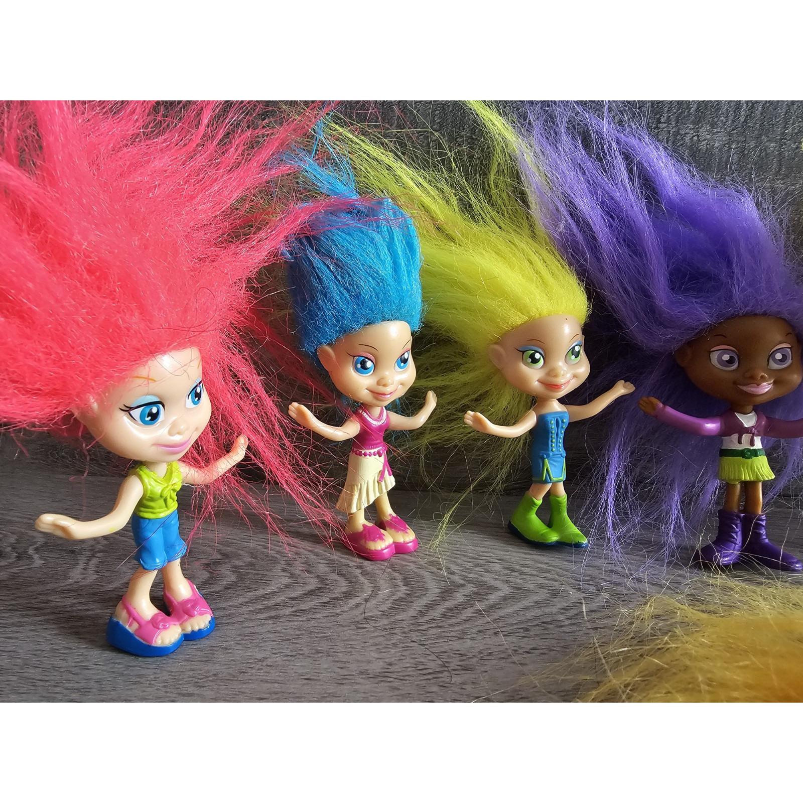 Lot of 10 Mcdonalds 2006 Fairy Toys TROLLZ Dolls Trina, Olivia