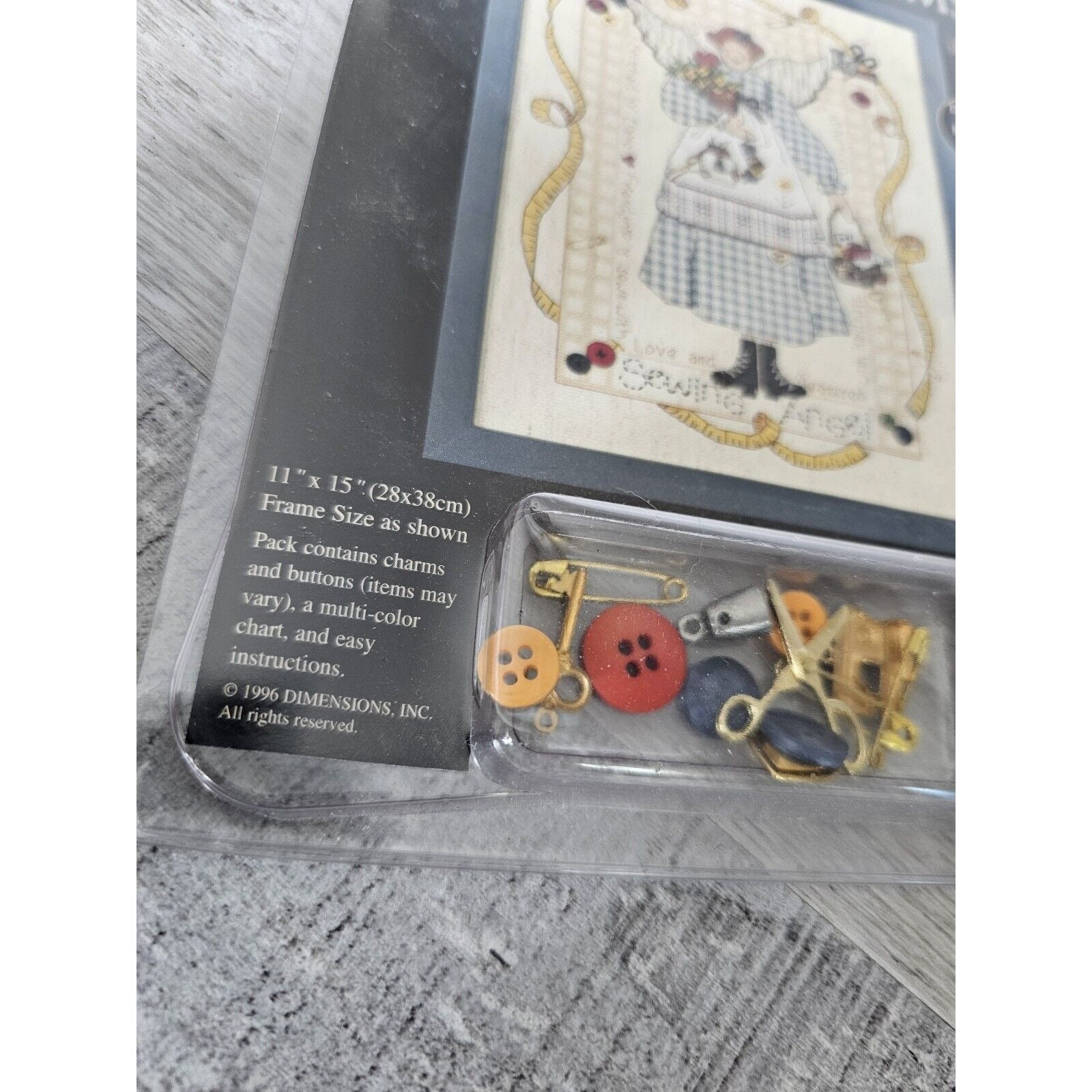 Vtg Dimensions Charts & Charms GOOD MEASURE Cross Stitch Kit