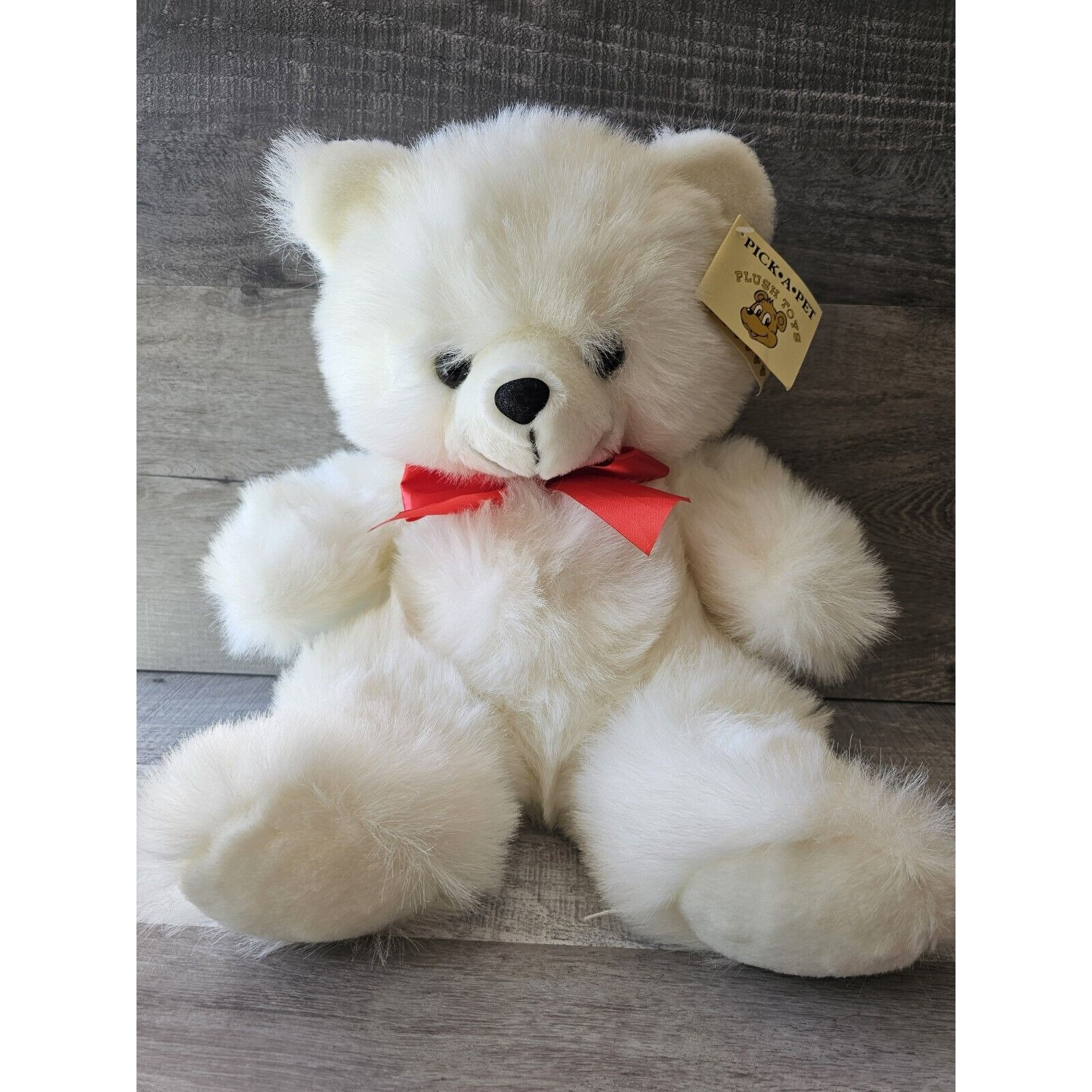 Vintage teddy bear red ribbon - Etsy 日本